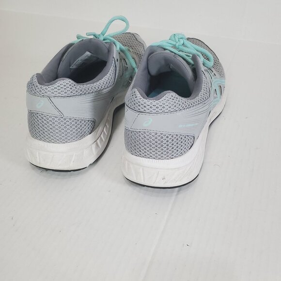 ASICS Womens Sneakers SZ 8.5 GEL-Contend 5 Gray Green Ampli Foam Run Rubber Sole - Picture 8 of 11